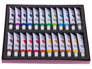 Farby akrylowe w tubkach tubce duży zestaw 12 ml x 24 kolory