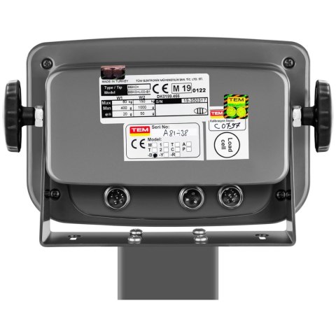 Waga platformowa przemysłowa interfejs RS232 150 kg / 50 g LCD M LEGALIZACJA Waga platformowa przemysłowa interfejs RS232 150 kg / 50 g LCD M LEGALIZACJA