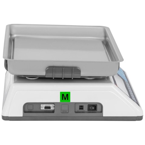 Waga sklepowa handlowa interfejs RS232 PLU 15 kg / 5 g LCD M LEGALIZACJA Waga sklepowa handlowa interfejs RS232 PLU 15 kg / 5 g LCD M LEGALIZACJA