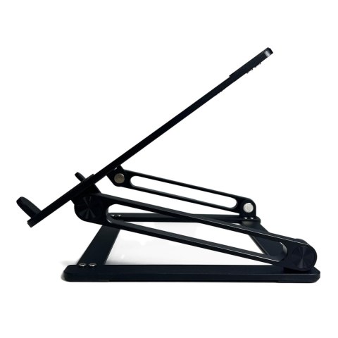 Podstawka stojak na laptopa tablet do 17.3'' aluminiowa czarna Podstawka stojak na laptopa tablet do 17.3'' aluminiowa czarna