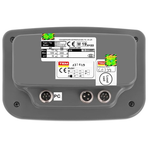 Waga magazynowa paczkowa 300 kg / 100 g LCD M LEGALIZACJA Waga magazynowa paczkowa 300 kg / 100 g LCD M LEGALIZACJA