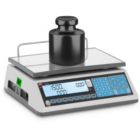 Waga sklepowa handlowa 15 kg / 5 g LCD M LEGALIZACJA Waga sklepowa handlowa 15 kg / 5 g LCD M LEGALIZACJA