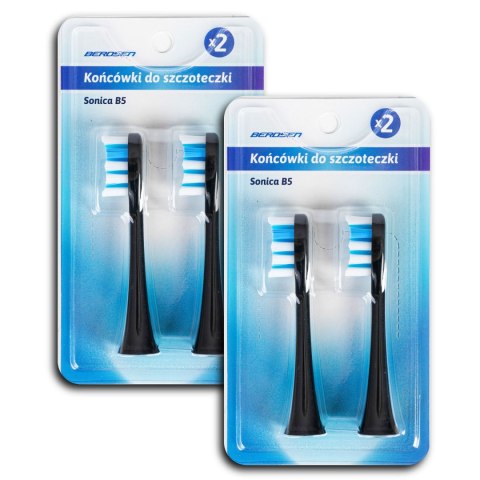 Końcówki do szczoteczki sonicznej B5 Berdsen 4 szt. Końcówki do szczoteczki sonicznej B5 Berdsen 4 szt.