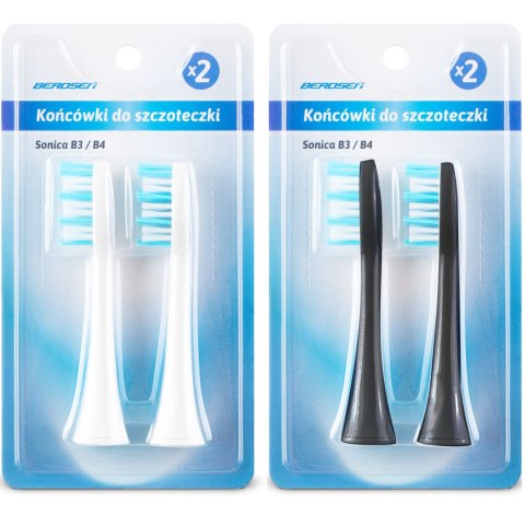 Końcówki do szczoteczki sonicznej Berdsen B3/B4 - 4 szt. Końcówki do szczoteczki sonicznej Berdsen B3/B4 - 4 szt.