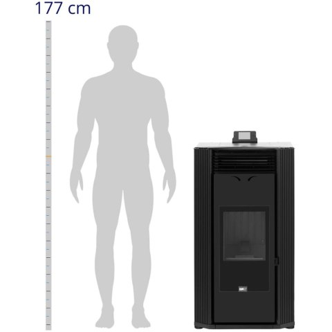 Piec piecyk kominek na pellet z płaszczem wodnym do 400 m3 24000 W Piec piecyk kominek na pellet z płaszczem wodnym do 400 m3 24000 W