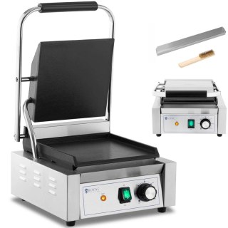 Grill kontaktowy elektryczny gładki 23 x 22 cm 1800 W