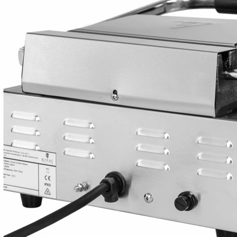 Grill kontaktowy elektryczny gładki 23 x 22 cm 1800 W Grill kontaktowy elektryczny gładki 23 x 22 cm 1800 W