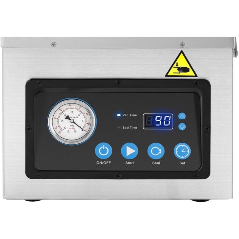 Pakowarka próżniowa komorowa do żywności szer. 26 cm 103 l/min 1 bar 1000 W Pakowarka próżniowa komorowa do żywności szer. 26 cm 103 l/min 1 bar 1000 W