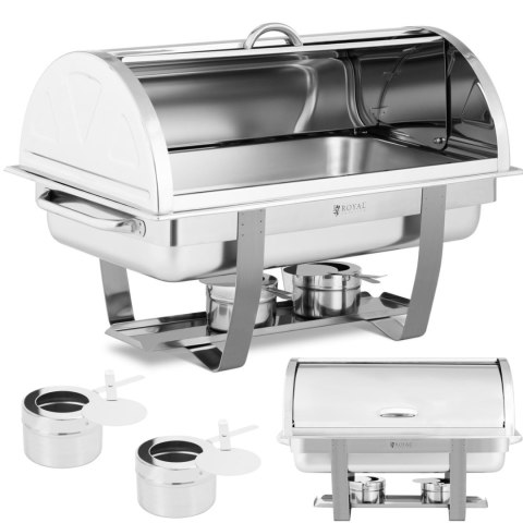 Podgrzewacz do potraw stołowy na pastę z pokrywą RollTop GN 1/1 8.5 l Podgrzewacz do potraw stołowy na pastę z pokrywą RollTop GN 1/1 8.5 l