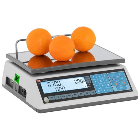 Waga sklepowa handlowa 30 kg / 10 g LCD M LEGALIZACJA Waga sklepowa handlowa 30 kg / 10 g LCD M LEGALIZACJA