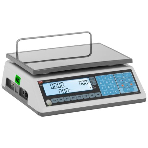Waga sklepowa handlowa 30 kg / 10 g LCD M LEGALIZACJA Waga sklepowa handlowa 30 kg / 10 g LCD M LEGALIZACJA