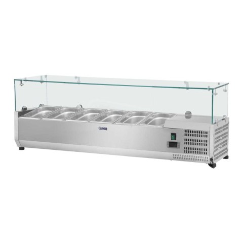 Nadstawa chłodnicza ze szklaną osłoną 6x GN1/4 140cm Nadstawa chłodnicza ze szklaną osłoną 6x GN1/4 140cm