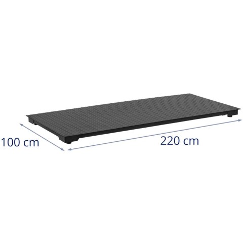 Waga platformowa weterynaryjna dla zwierząt 100 x 220 cm 5 t / 2 kg Waga platformowa weterynaryjna dla zwierząt 100 x 220 cm 5 t / 2 kg