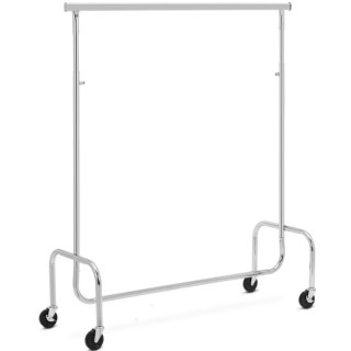 Wieszak na ubrania stojący na kółkach regulowany 150-220 cm