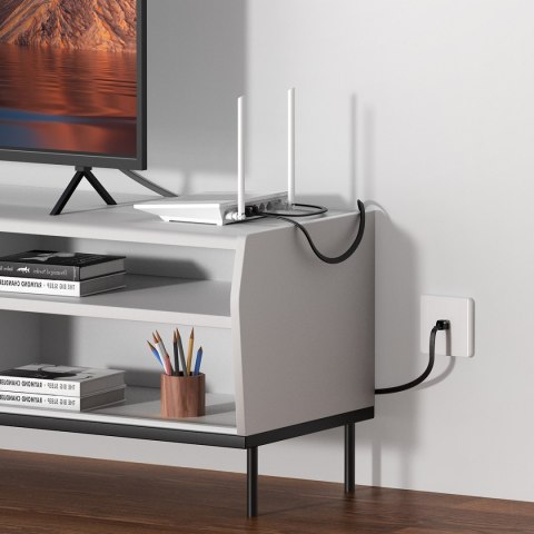 Kabel przewód sieciowy Ethernet Cat 6 RJ-45 1000Mb/s płaski 12m czarny