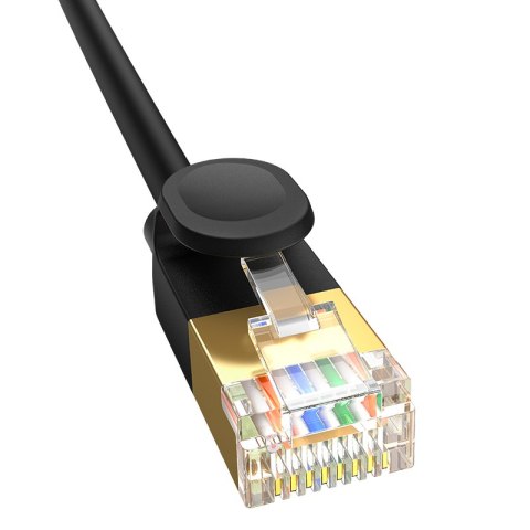 Szybki cienki kabel sieciowy RJ45 cat. 7 10Gbps 5m czarny
