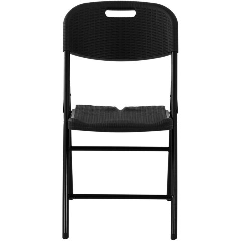Krzesło cateringowe bankietowe ogrodowe składane 52 x 36 cm czarne - 4 szt. Krzesło cateringowe bankietowe ogrodowe składane 52 x 36 cm czarne - 4 szt.