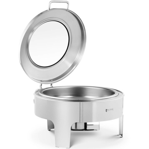 Podgrzewacz do potraw na pastę okrągły z pokrywą z okienkiem śr. 39 cm 5.8 l Podgrzewacz do potraw na pastę okrągły z pokrywą z okienkiem śr. 39 cm 5.8 l