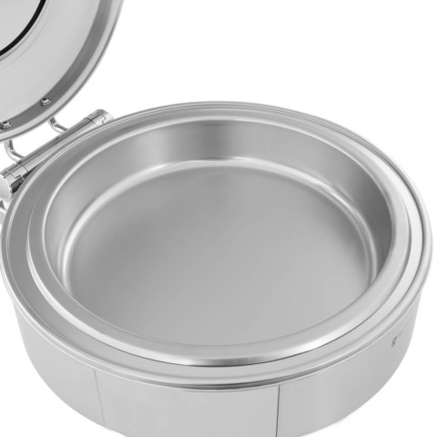 Podgrzewacz do potraw na pastę okrągły z pokrywą z okienkiem śr. 39 cm 5.8 l Podgrzewacz do potraw na pastę okrągły z pokrywą z okienkiem śr. 39 cm 5.8 l