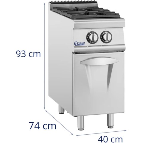 Kuchenka gazowa 2 palnikowa z szafką propan / LPG / gaz ziemny 7.2 kW Kuchenka gazowa 2 palnikowa z szafką propan / LPG / gaz ziemny 7.2 kW