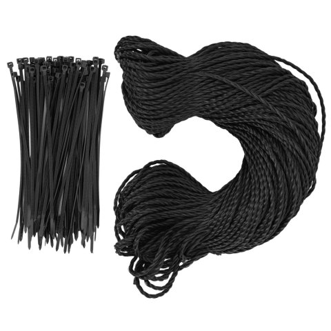 Siatka cieniująca maskująca do ogrodzenia HDPE 50 x 1.5 m 180 g/m2 - szara Siatka cieniująca maskująca do ogrodzenia HDPE 50 x 1.5 m 180 g/m2 - szara