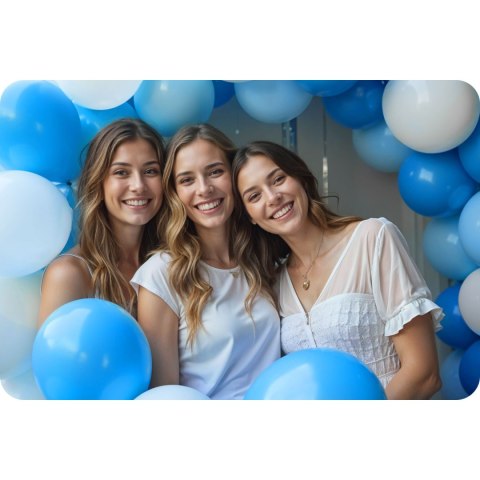 Butla z helem 0,20 m3 z balonami i wstążką Butla z helem 0,20 m3 z balonami i wstążką