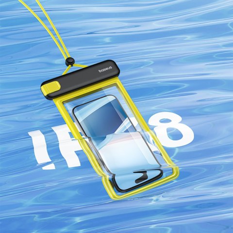 Etui wodoodporne do telefonu 7.2'' IPX8 Deep Dive 4 warstwy - czarno-żółte