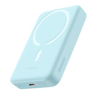 Powerbank indukcyjny Magnetic Mini 10000 mAh 30W + kabel USB-C - niebieski