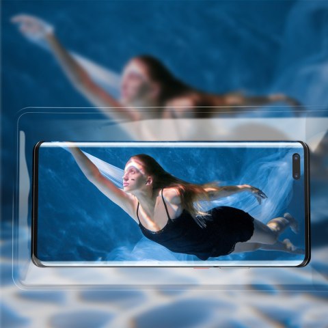 Etui wodoodporne do telefonu 7.2'' z cylindrycznym zapięciem IPX8 AquaGlide - niebieskie