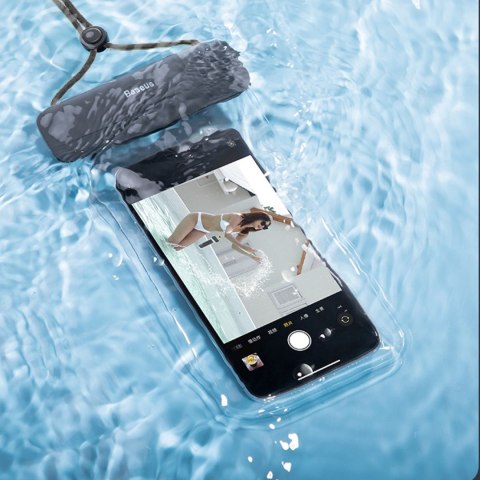 Etui wodoodporne na telefon 7.2'' AquaGlide IPX8 z systemem Slide Lock - czarne