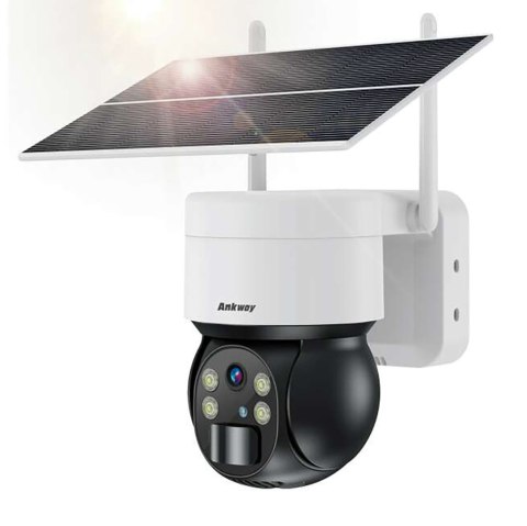 Kamera solarna inteligentna PTZ WiFi z panelem słonecznym 5W ASC006-WF - biała Kamera solarna inteligentna PTZ WiFi z panelem słonecznym 5W ASC006-WF - biała