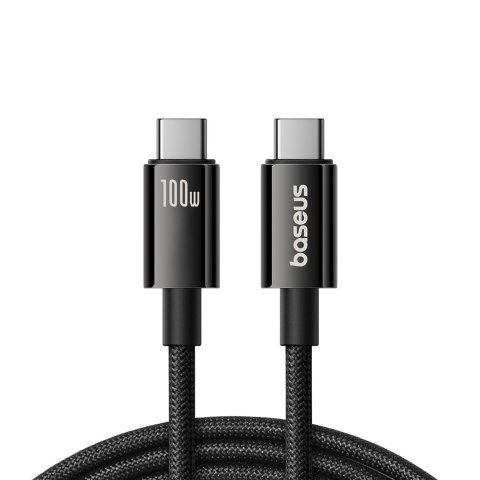 Kabel przewód Tungsten Gold USB-C 100W 4K 20Gb/s 60Hz 1.5m - czarny