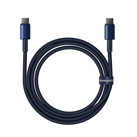 Kabel przewód Tungsten Gold USB-C - USB-C 100W 2m - granatowy