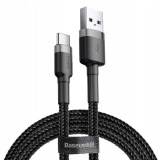 Kabel przewód w oplocie Halo USB-A - USB-C 2A 3m - czarny