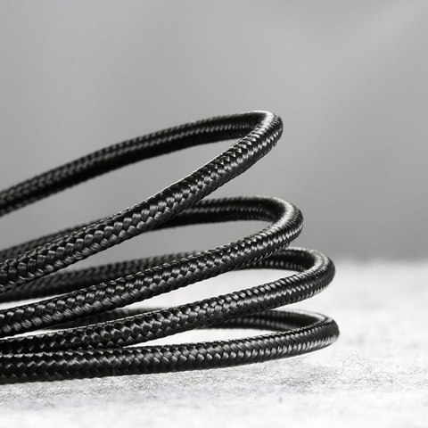 Kabel przewód w oplocie Halo USB-A - USB-C 2A 3m - czarny
