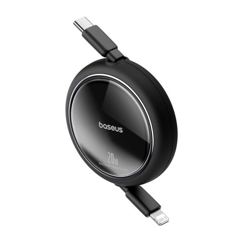 Kabel przewód zwijany Free2Pull USB-C - iPhone Lightning 20W 1m - czarny