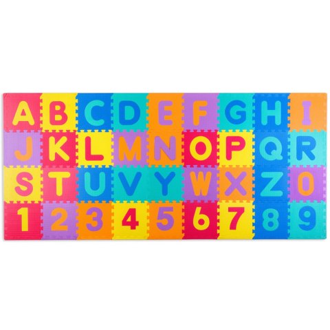 Duża mata piankowa, puzzle, litery kolorowe 36 szt. Duża mata piankowa, puzzle, litery kolorowe 36 szt.