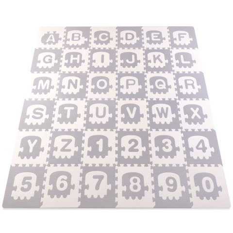 Duża mata piankowa, puzzle, pociąg, literki 36 szt. Duża mata piankowa, puzzle, pociąg, literki 36 szt.