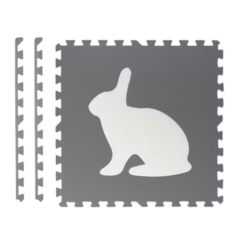 Duża mata piankowa, puzzle, zwierzątka białe i szare 6 szt. Duża mata piankowa, puzzle, zwierzątka białe i szare 6 szt.