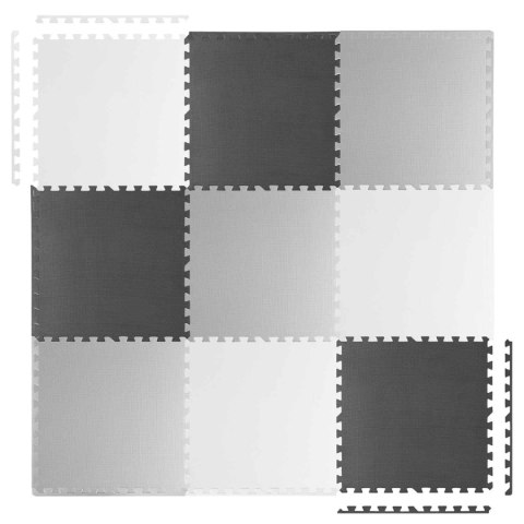 Mata piankowe duże puzzle piankowe szachownica 180x180cm 9szt Mata piankowe duże puzzle piankowe szachownica 180x180cm 9szt