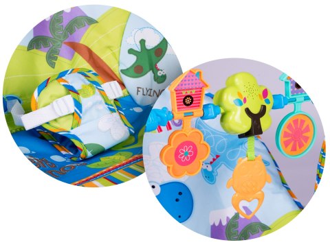 Multifunkcyjny leżaczek z wibracją oraz muzyką Ricokids Multifunkcyjny leżaczek z wibracją oraz muzyką Ricokids