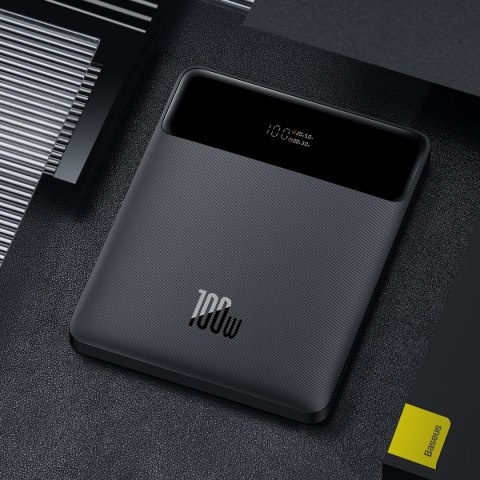 Powerbank 20000 mAh 2x USB-A 2x USB-C 100W + kabel USB-C - czarny