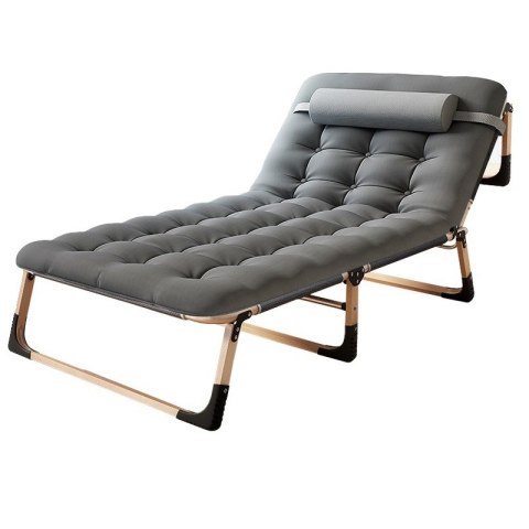 Składane łóżko turystyczne BIZNESOWE, polowe, kanadyjka PREMIUM 75 cm - kolor szary 2 Składane łóżko turystyczne BIZNESOWE, polowe, kanadyjka PREMIUM 75 cm - kolor szary 2
