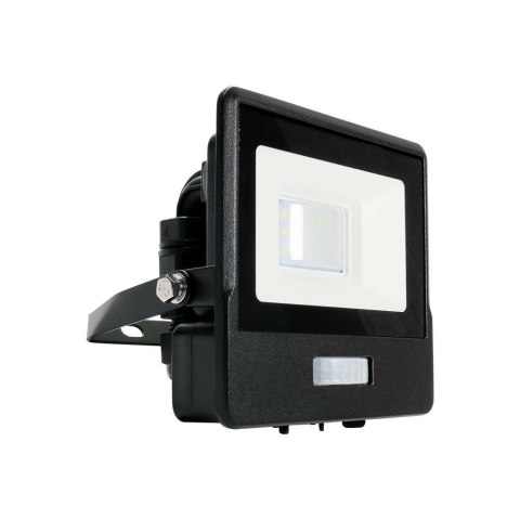 Naświetlacz LED SMD 10W z Czujnikiem Ruchu Barwa 4000K, Obudowa Czarna - V-TAC
