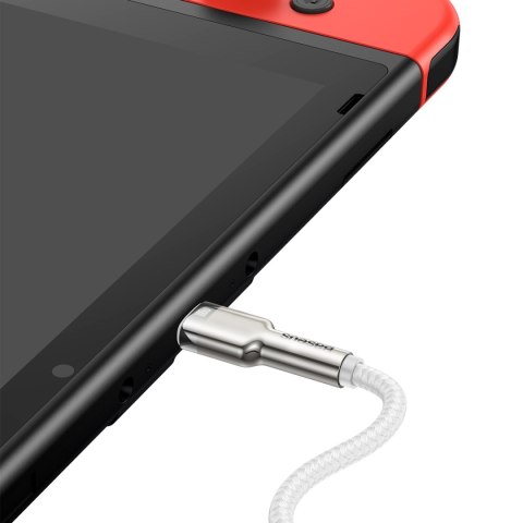 Kabel przewód USB-C - USB-C Series Metal Data PD QC SCP 100W 5A 1m - biały Kabel przewód USB-C - USB-C Series Metal Data PD QC SCP 100W 5A 1m - biały