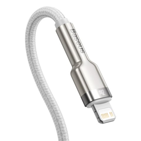 Kabel przewód do iPhone USB-C - Lightning Series Metal Data 20W PD 2m - biały Kabel przewód do iPhone USB-C - Lightning Series Metal Data 20W PD 2m - biały