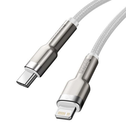 Kabel przewód do iPhone USB-C - Lightning Series Metal Data 20W PD 2m - biały Kabel przewód do iPhone USB-C - Lightning Series Metal Data 20W PD 2m - biały