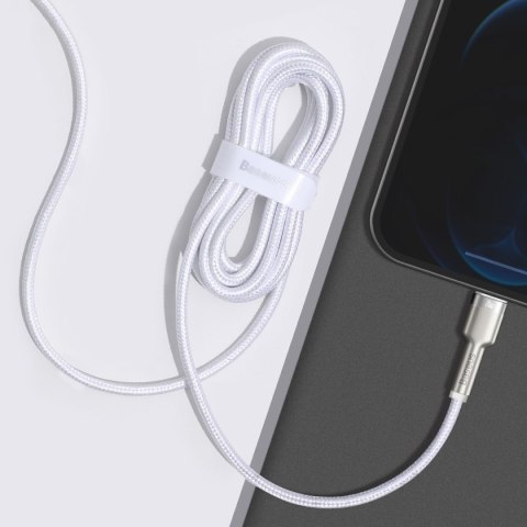 Kabel przewód do iPhone USB-C - Lightning Series Metal Data 20W PD 2m - biały Kabel przewód do iPhone USB-C - Lightning Series Metal Data 20W PD 2m - biały