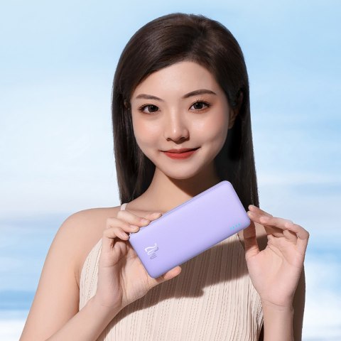 Powerbank 10000mAh Airpow Fast Charge 20W - fioletowy Powerbank 10000mAh Airpow Fast Charge 20W - fioletowy