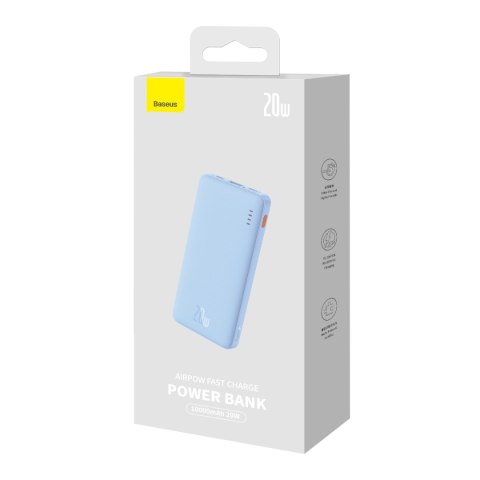 Powerbank 10000mAh Airpow Fast Charge 20W - niebieski Powerbank 10000mAh Airpow Fast Charge 20W - niebieski